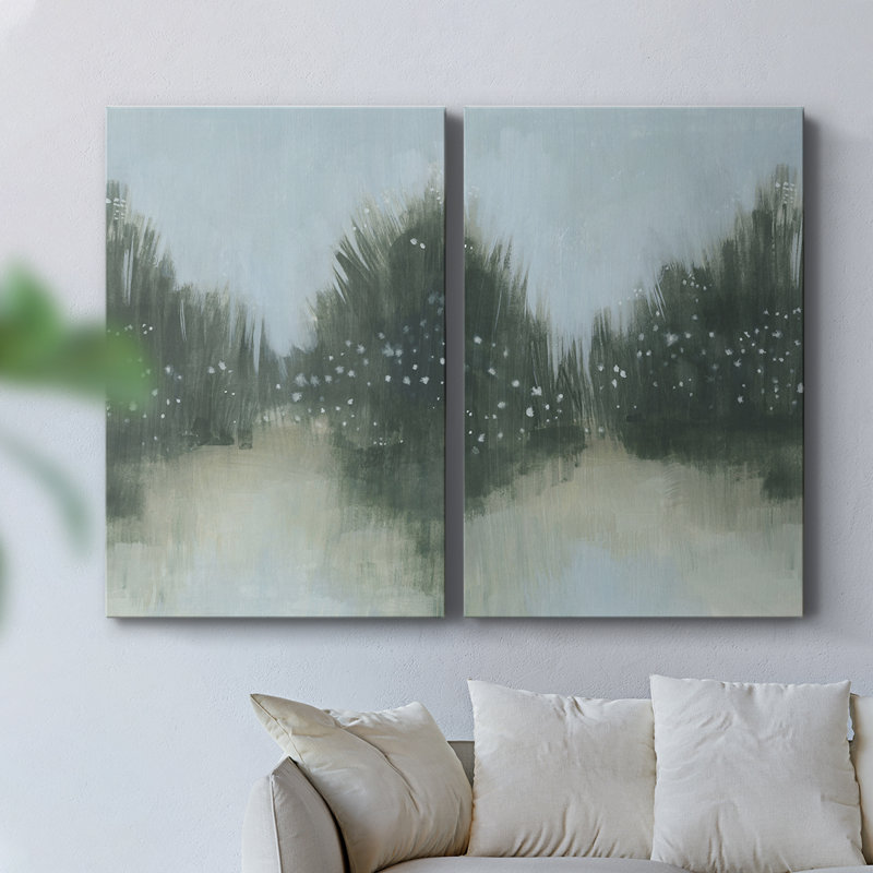 «Marsh Morning Fog I», toile tendue avec châssis - Prêt à accrocher, H 36 po x l 48 po