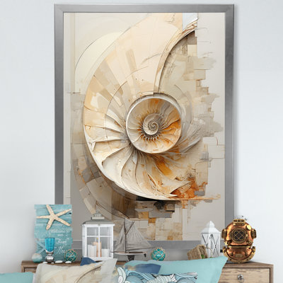 «Abstract Snails Nautilus I» sur toile