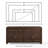 Tara 61" Wide 2 Drawer Sideboard-129506820