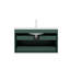 Meuble-lavabo de salle de bain mural avec lavabo mural 36 po JODI avec lavabo 36 po JODI, lavabo en céramique blanc sans robinet, couleur verte