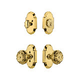Nostalgic Warehouse Cottage Entry Set with Meadows Knob