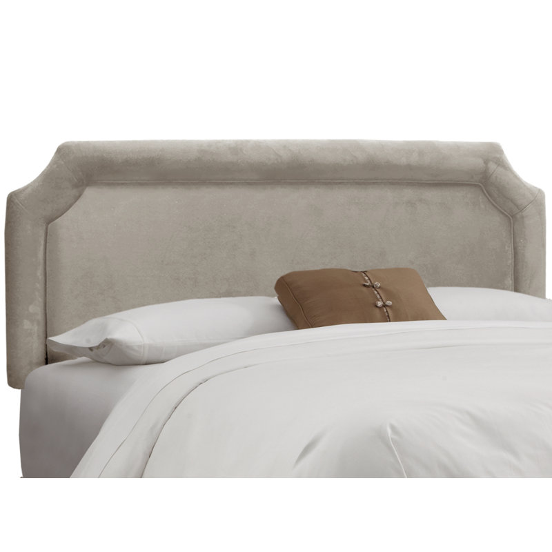 Pocola Upholstered Headboard, California King, Bella Light Grey Performance Velvet