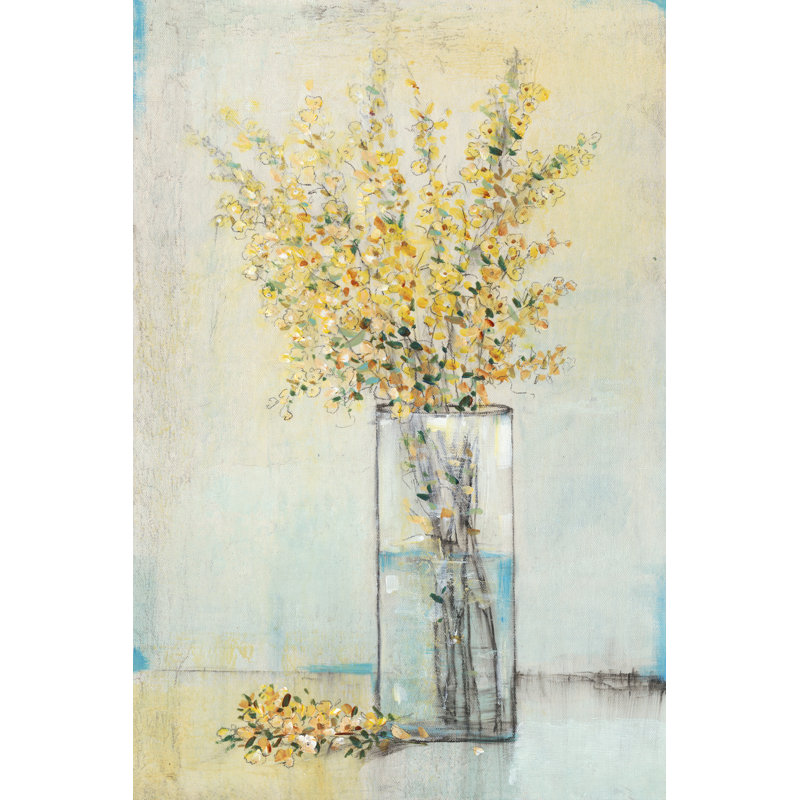 Vaporisateur jaune dans un vase I, H 18 po x l 12 po x P 1,25 po