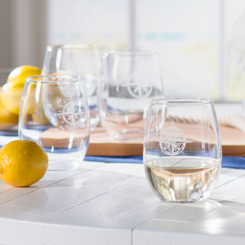 Zemple 21oz. Stemless Wine Glass Set