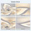 Ventilateur de plafond encastré à intensité variable à 7 pales avec lumière DEL et télécommande Izzabella-1428404545