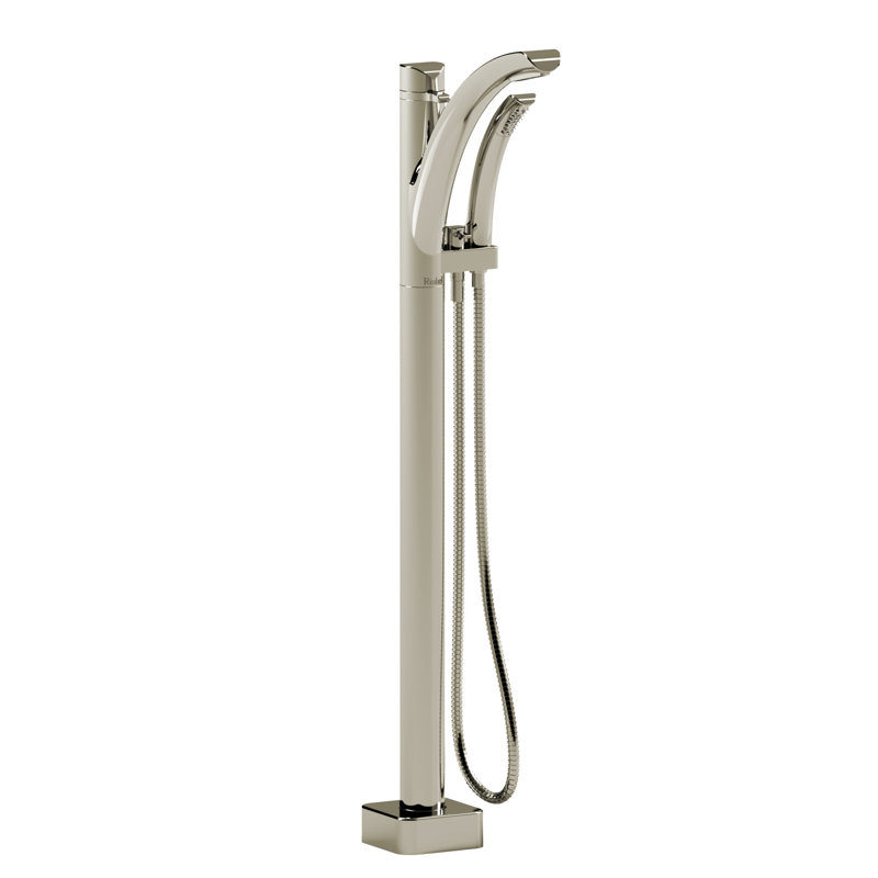 Garniture de robinet de baignoire à un trou Salomé, Nickel poli