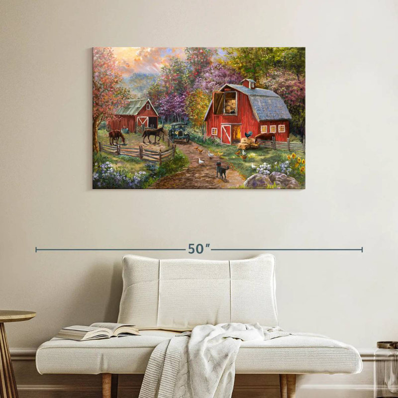Lilie Horse Farm Glen, 26" H x 39" W