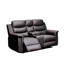 Housse inclinable extensible, fauteuil inclinable noir à 5 places avec console centrale et deux porte-gobelets, housses de conception fiables pour la console, fabrication