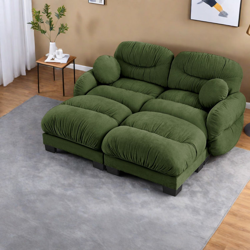 Canapé modulaire moderne en chenille Compression Cozy
