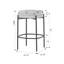 Ensemble de 2 tabourets de bar sans dossier avec pieds en métal Avril Boucle-132767731-132767694