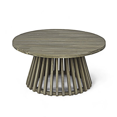 Table basse d'extérieur en bois pour patio