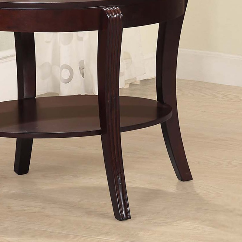 Table de bout traditionnelle avec table de bout en verre trempé de 5 mm