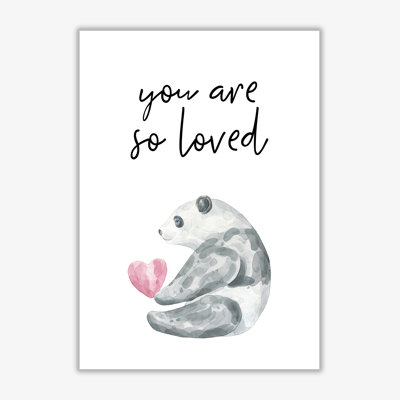 Panda You Are So Loved - Print
