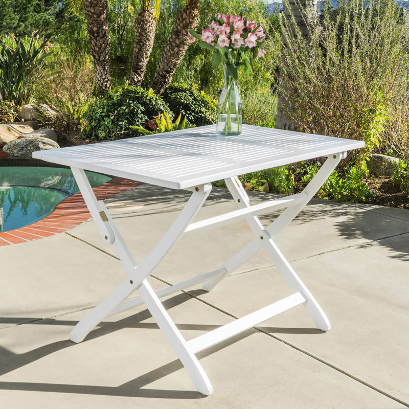 Table pliante en bois 43,5 po - et pour l'extérieur
