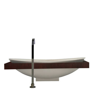 The Hammock Bath Company Mirage 78.7402'' Freestanding Soaking Bathtub