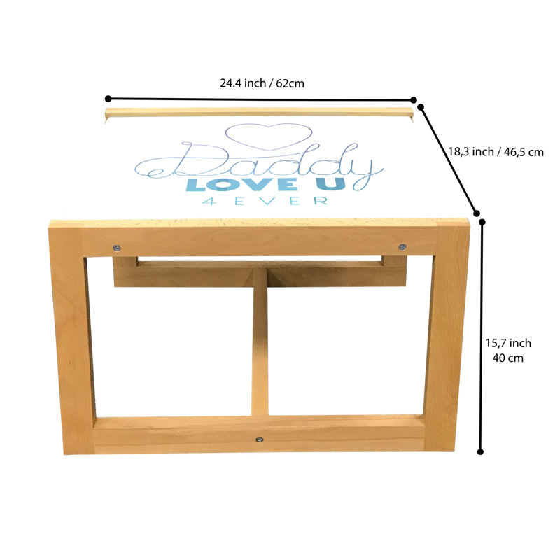 Jahmarcus Sled Coffee Table, 62cm H x 46cm W x 40cm D