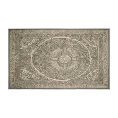Machine Washable Gray Area Rug