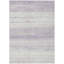 Tapis intérieur / extérieur en polyester tissé à la machine à motif abstrait mâle Mauve-95999866