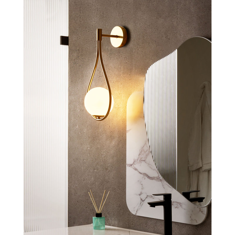 Iron Armed Sconce, Brass