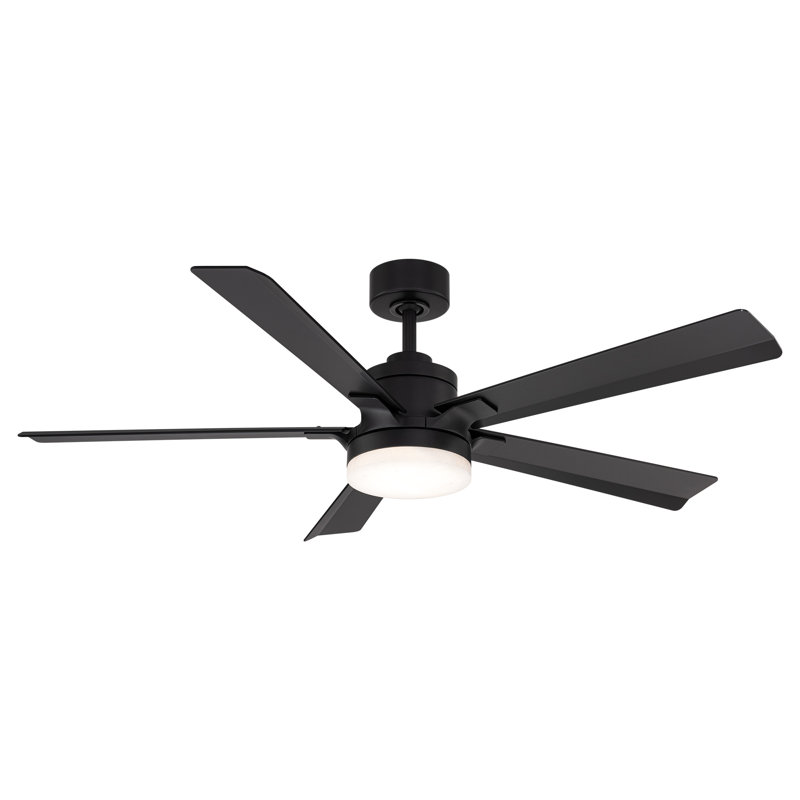 Ventilateur de plafond intelligent à 5 pales Radiant avec lumière DEL à intensité variable intégrée et télécommande Bluetooth incluse, température de couleur sélectionnable (2700 K, 3000 K, 3500 K, 4000 K)