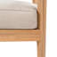 Fauteuil club en bois d'acacia avec coussin de siège Mallorca, ensemble de 2
