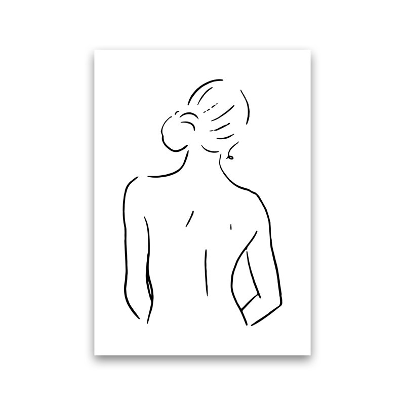 Body Sketches IV - Female - Print, 84cm H x 60cm W x 1cm D, No Framed, Paper