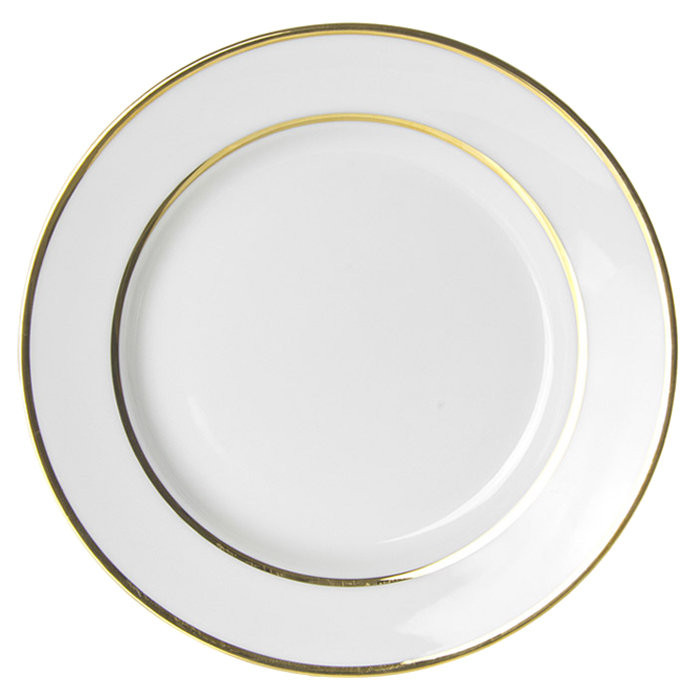 Assiette à hors-d'œuvre Gold Line 7,5 po