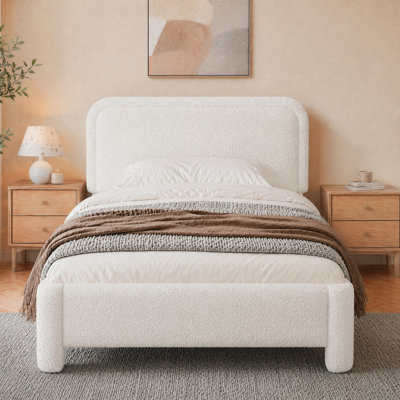 Base de lit plateforme tapissier Teddy