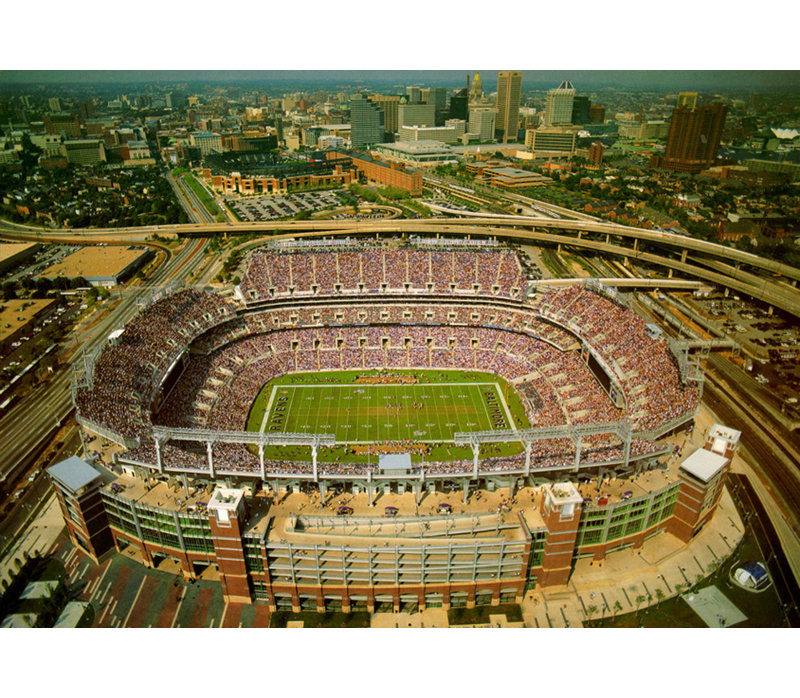 Baltimore Ravens Stadium, 17" H x 24" W