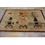 Brown Earth Tone Antique Hand Knotted Pile Chinese Baotou Rug