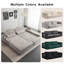 Canapé-lit pliable modulaire PlayCouch pour salon et chambre à coucher à extension instantanée, confortable et créatif avec un siège central, gris clair.-129240173