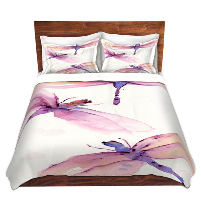 Ensemble de housse de couette libellules