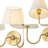 2-Light Armed Fabric Wall Sconce-448498829-448498828
