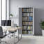 Armoire de rangement en métal 71 po avec portes verrouillables et 4 tablettes réglables, armoire en acier robuste pour garage, buanderie, bureau ou entrepôt, gris-901662595