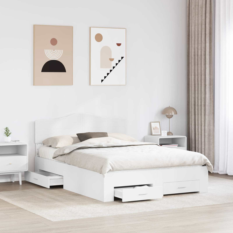 Bed, European Double (140 x 200 cm), White