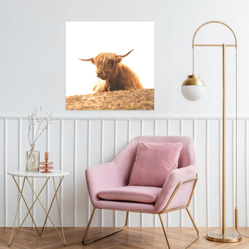 Portrait d'une vache contemporaine, H 32 po x l 32 po