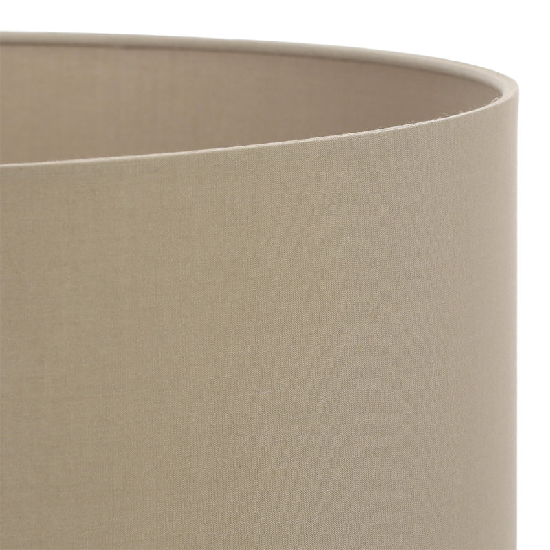 Drum Lamp Shade ( Screw On ), Taupe, 17cm H x 30cm W x 30cm D