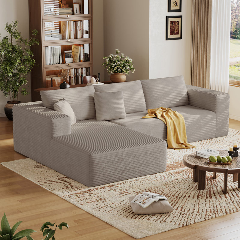 Canapé modulaire 108 po Cloud , Tanné, Gauche