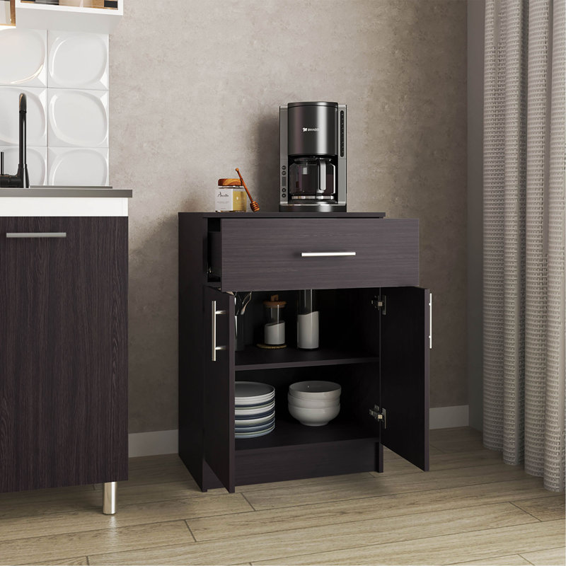Armoire garde-manger H 33 po, un tiroir, deux tablettes intérieures, deux portes