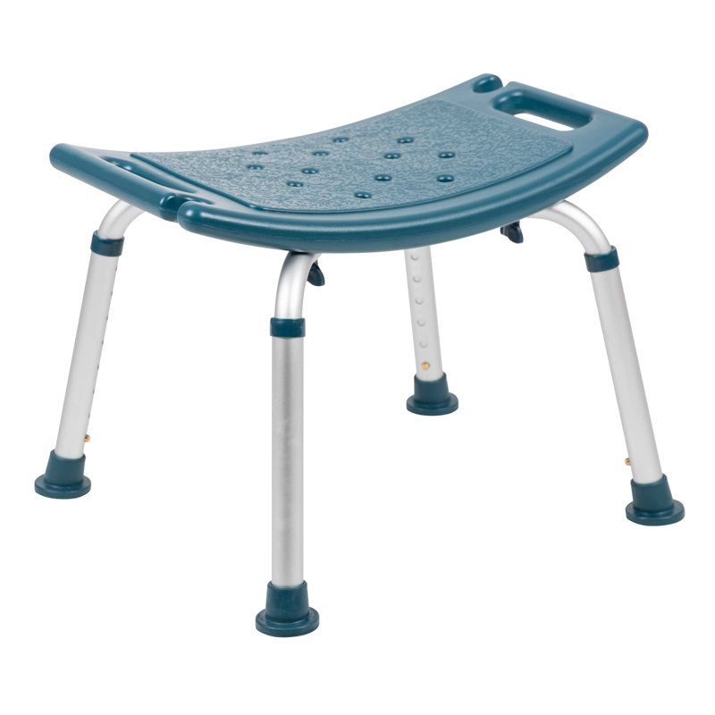Hemsworth Tool-Free 300 Lb. Capacity, Adjustable Bath & Shower Chair w/ Non-slip Feet