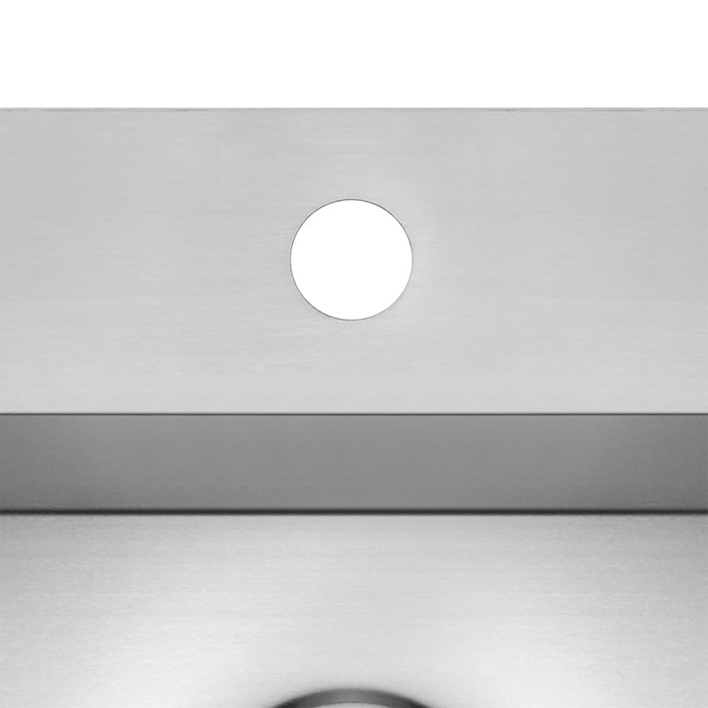 33-Inch Brushed Stainless Steel Single Bowl Kitchen Sink