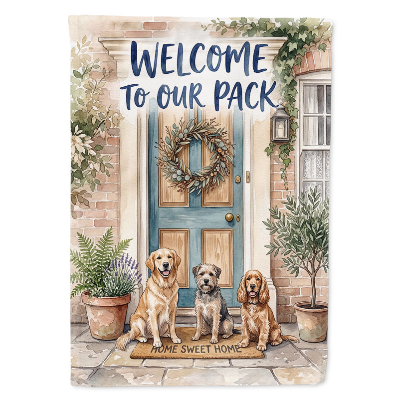 Drapeau de jardin pour chien, Garden Size, Dog Pack 1467
