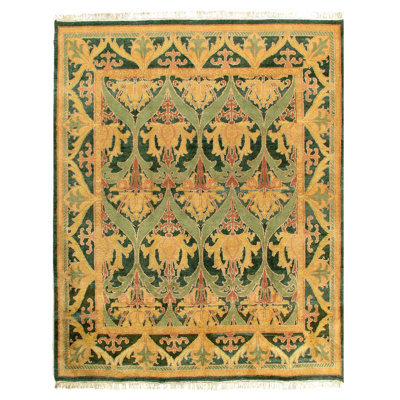 Oriental Area Rug in Green