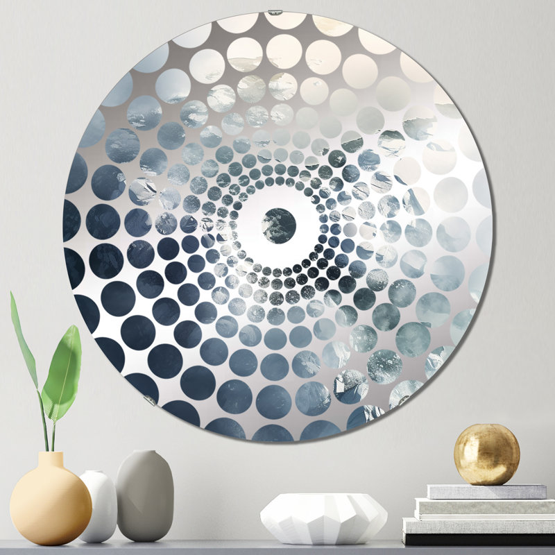 Eldamae - Miroir décoratif à cercles concentriques, 31,4 po x 31,4 po