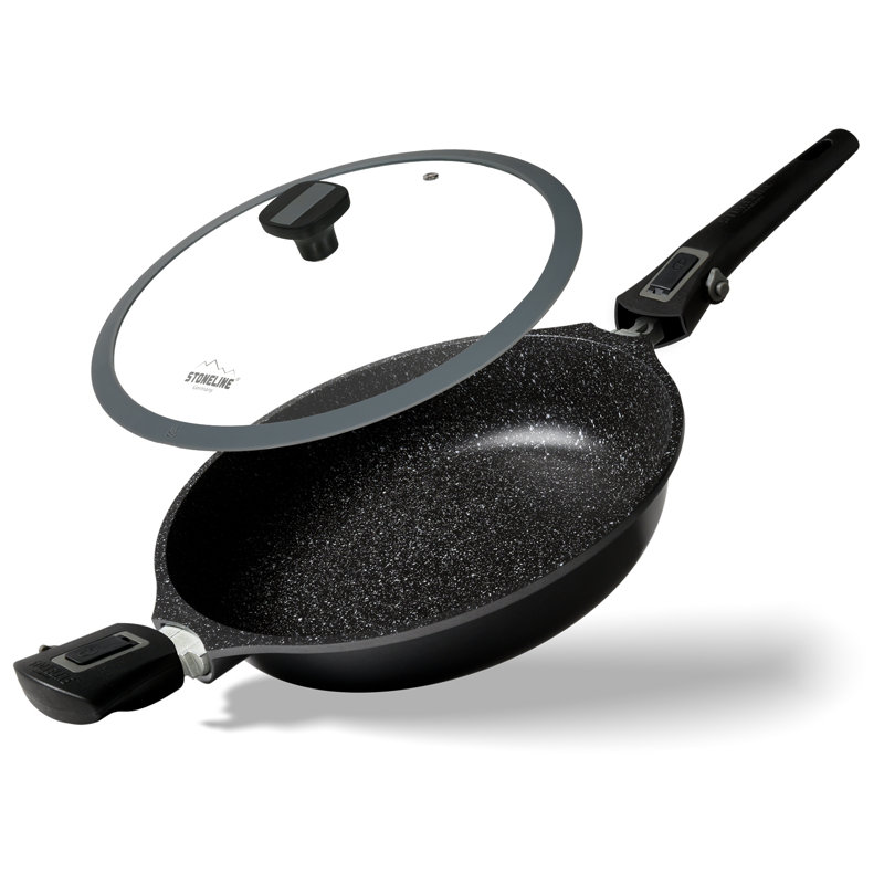 Bella Cucina 3L Non-Stick Aluminum Saute Pan with Lid
