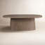 Marielle 84" Oval Pedestal Dining Table, Cocoa