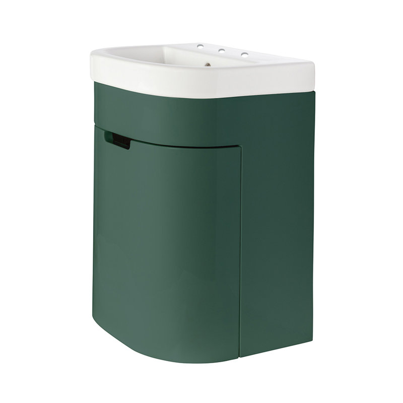 Eleganza 15.75'' W Single Vanity, Matte Black, 8" Widespread