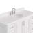 54.25'' Single Bathroom Vanity with Carrara Quartz Top-94668899