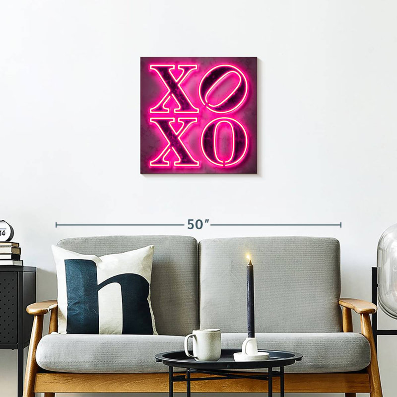 Glowing Xoxo, 20'' H x 20'' W