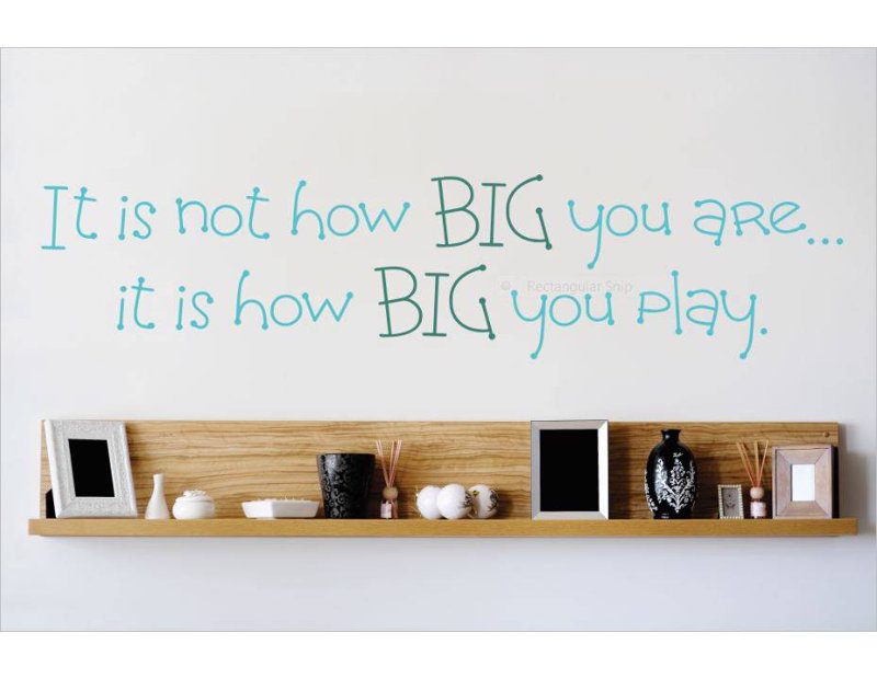 Text & Numbers Wall Decal, Baby Blue/Teal, 10" H x 40" W x 0.16" D